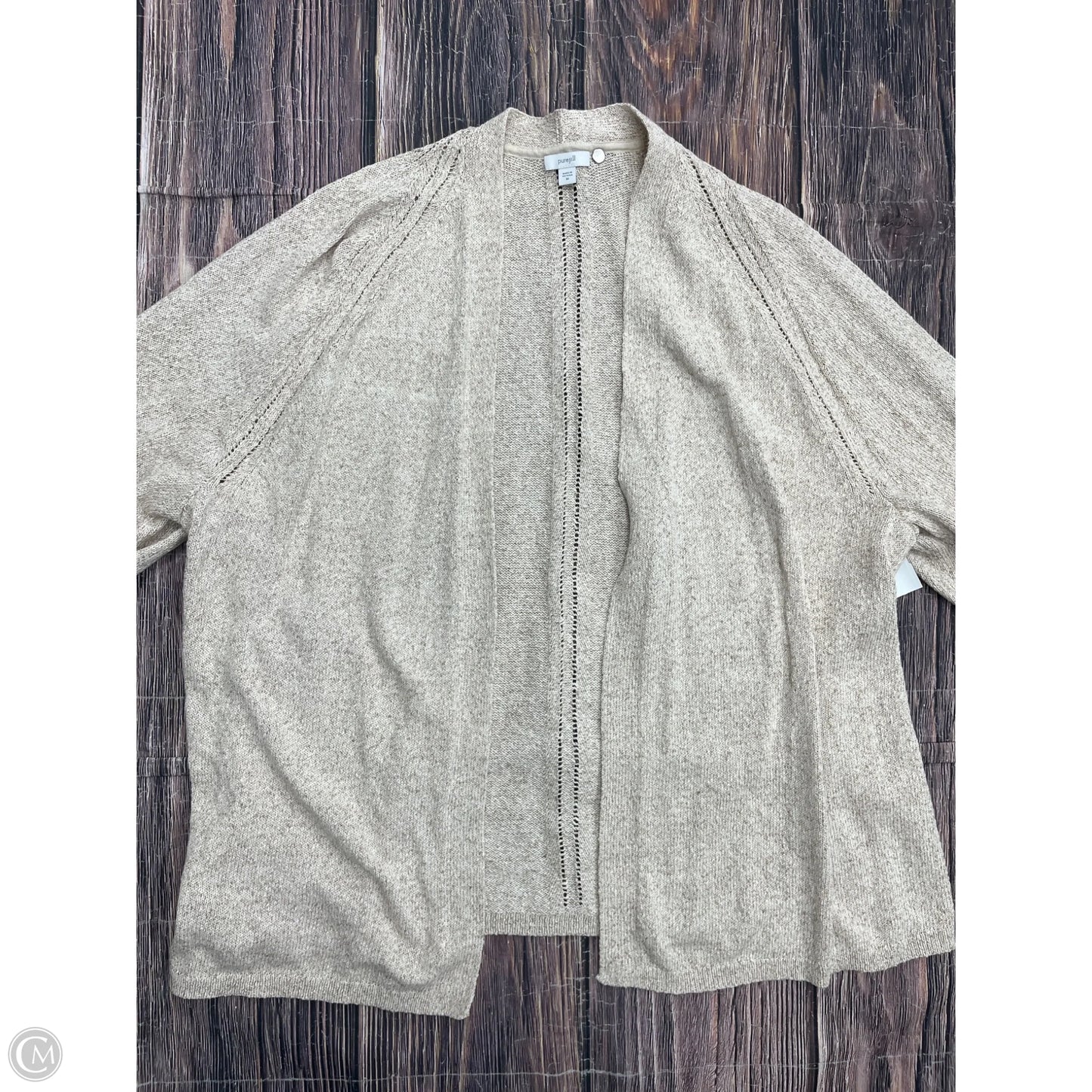 Cardigan By Pure Jill In Cream, Size: 3x