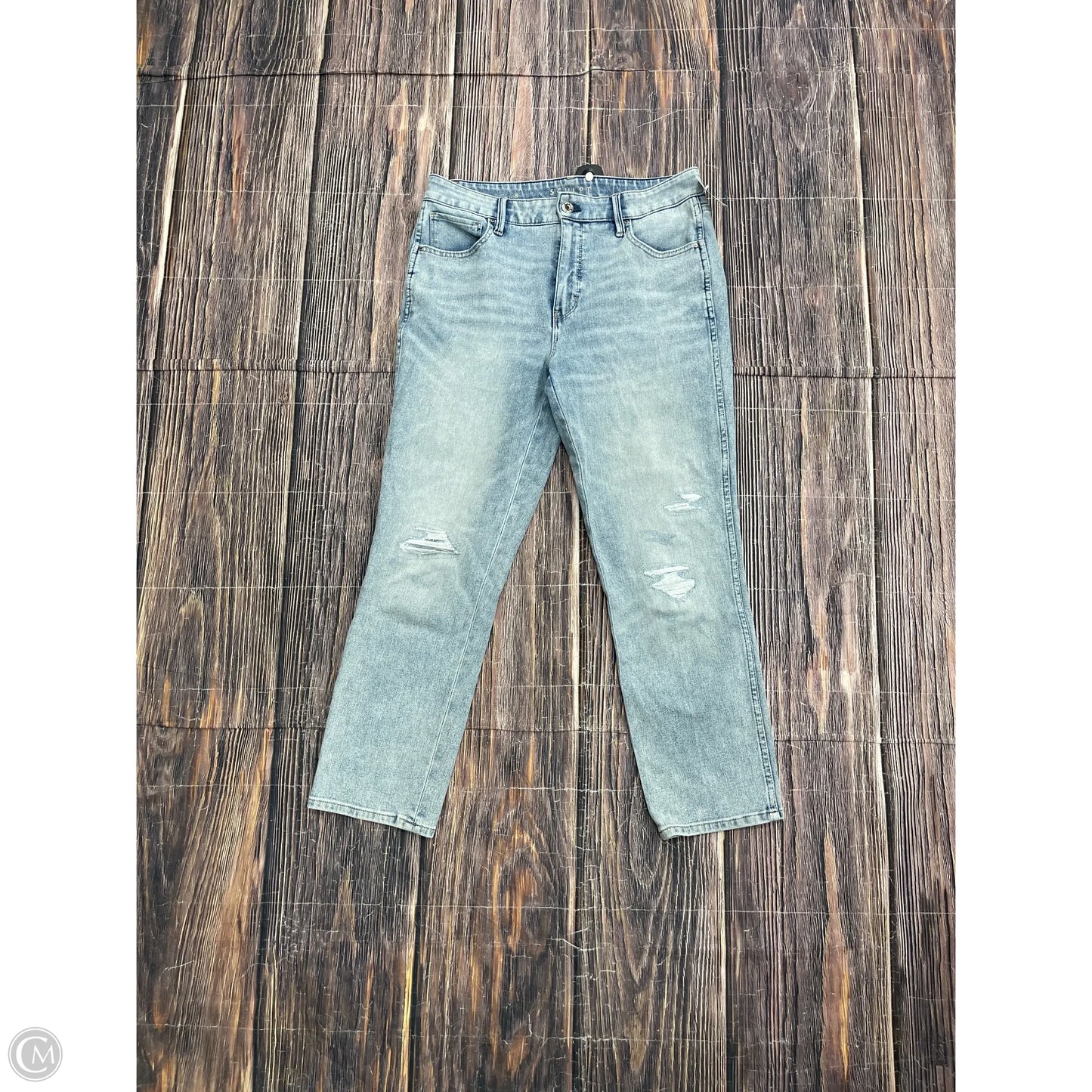 Jeans Straight By White House Black Market In Blue Denim, Size: 8