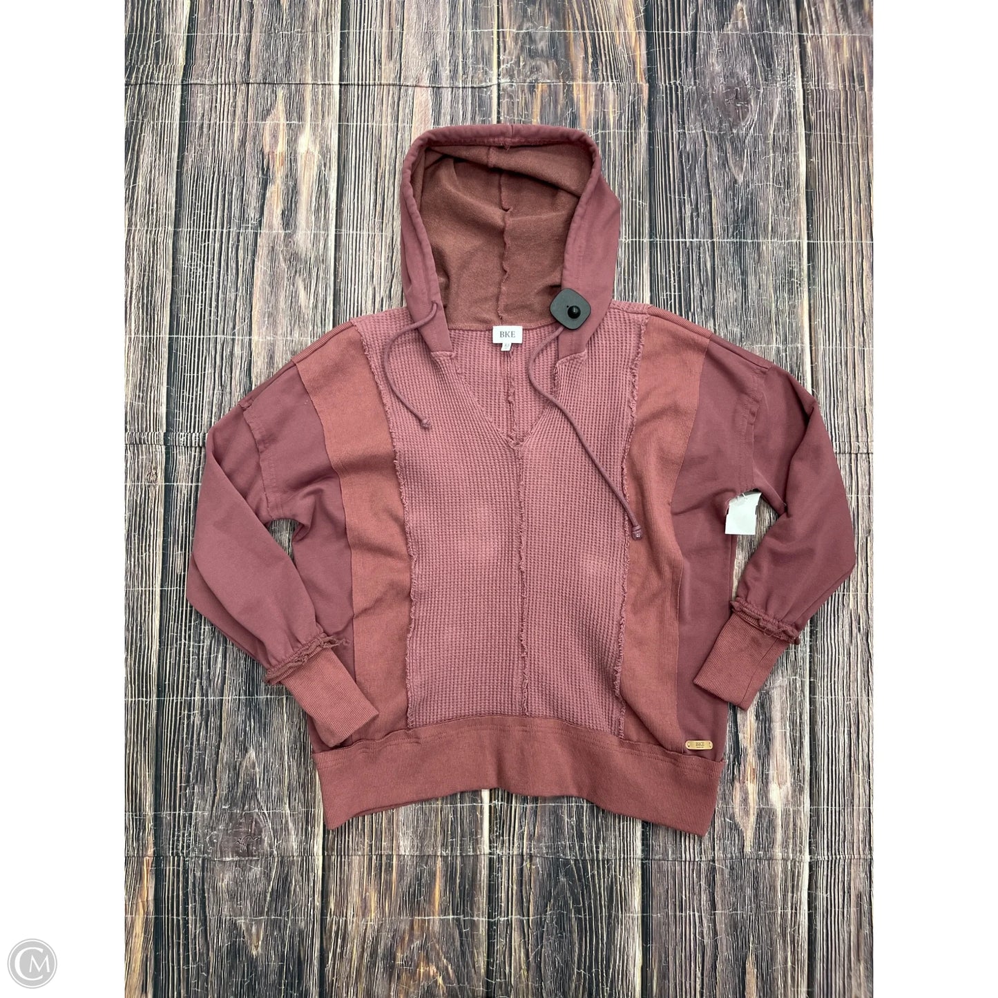 Sweatshirt Hoodie By Bke In Pink, Size: Xs