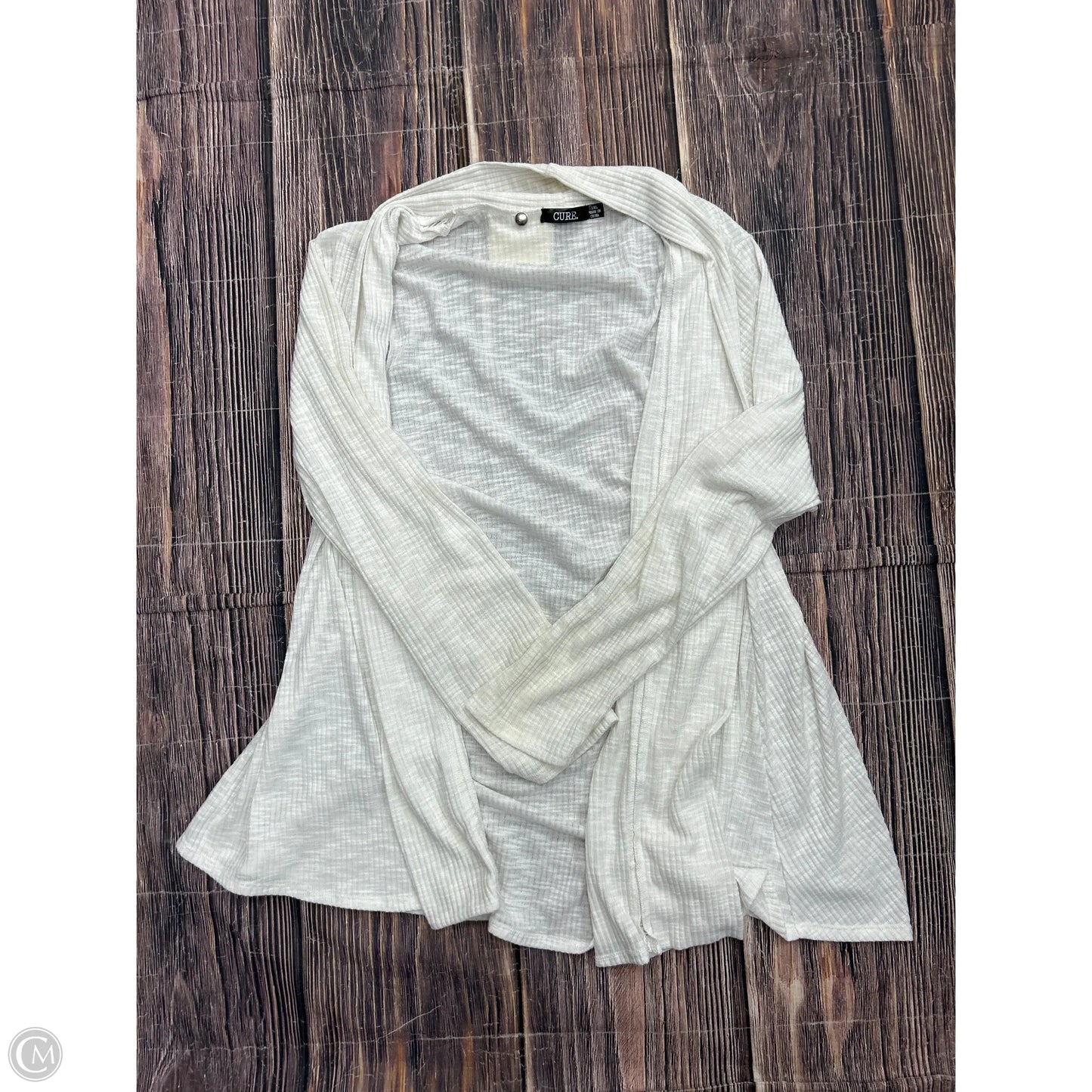 Cardigan By Cure In White, Size: 1x