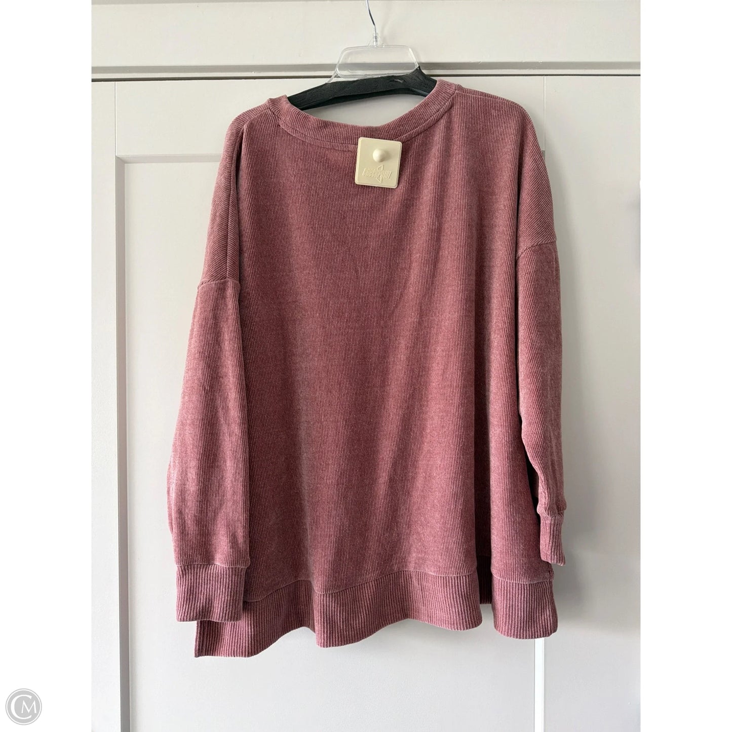 Top Long Sleeve By Jockey In Pink, Size: 2x