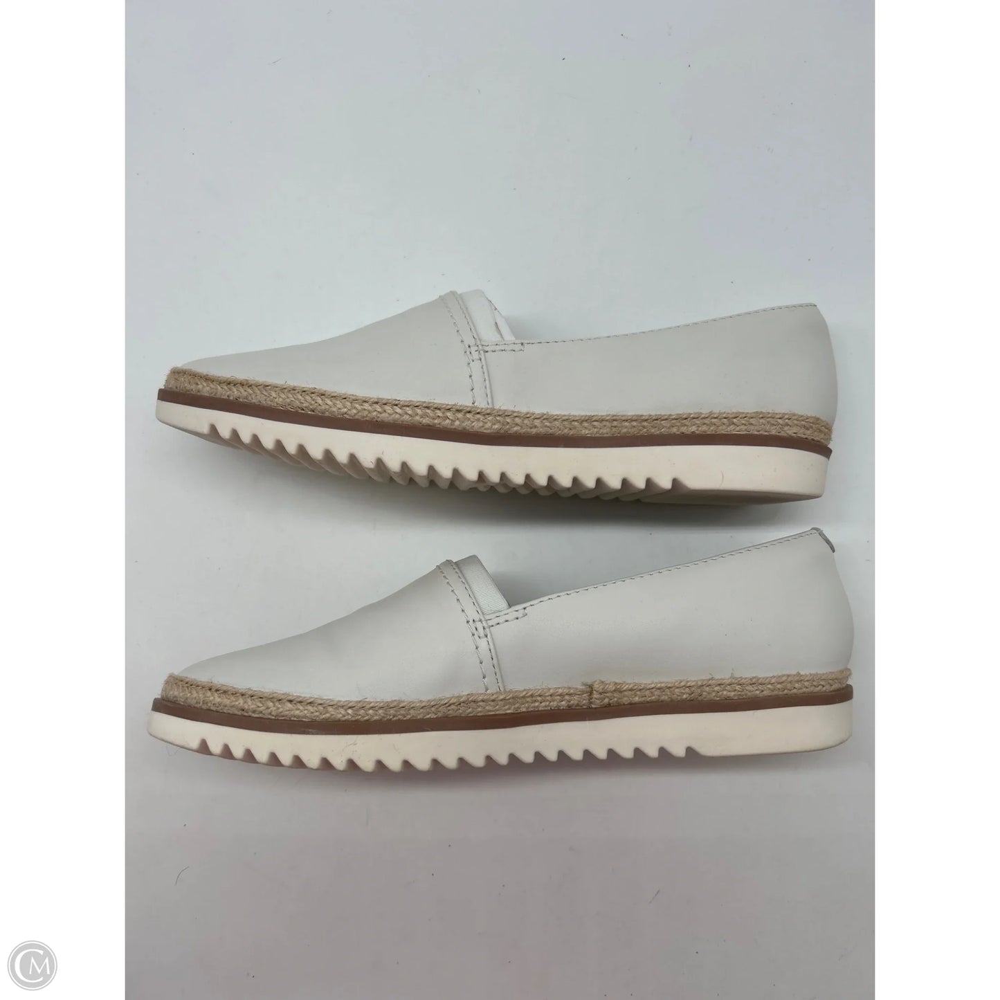 Shoes Flats By Clarks In White, Size: 8
