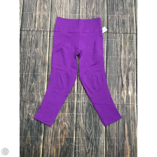 Athletic Capris By Lululemon In Purple, Size: 8