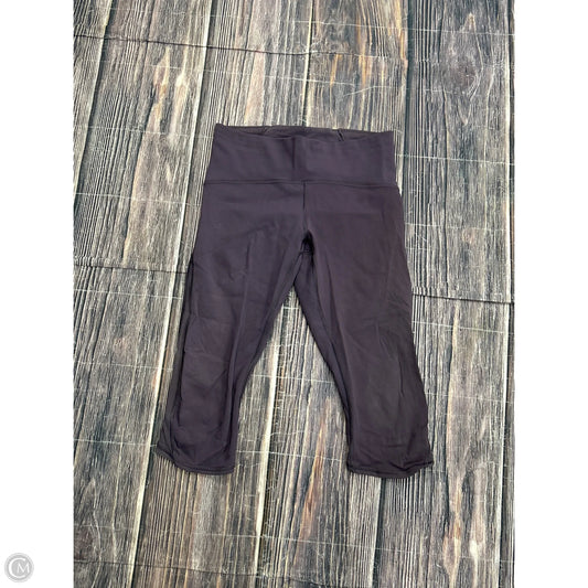Athletic Capris By Lululemon In Purple, Size: 8