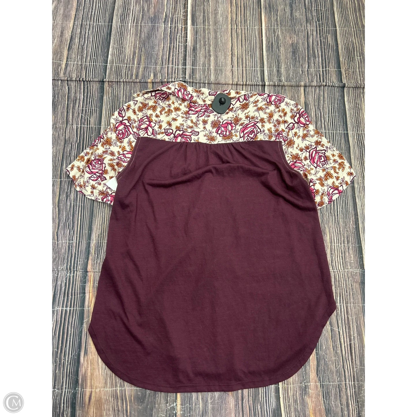 Top Short Sleeve By Porridge In Purple, Size: Xs