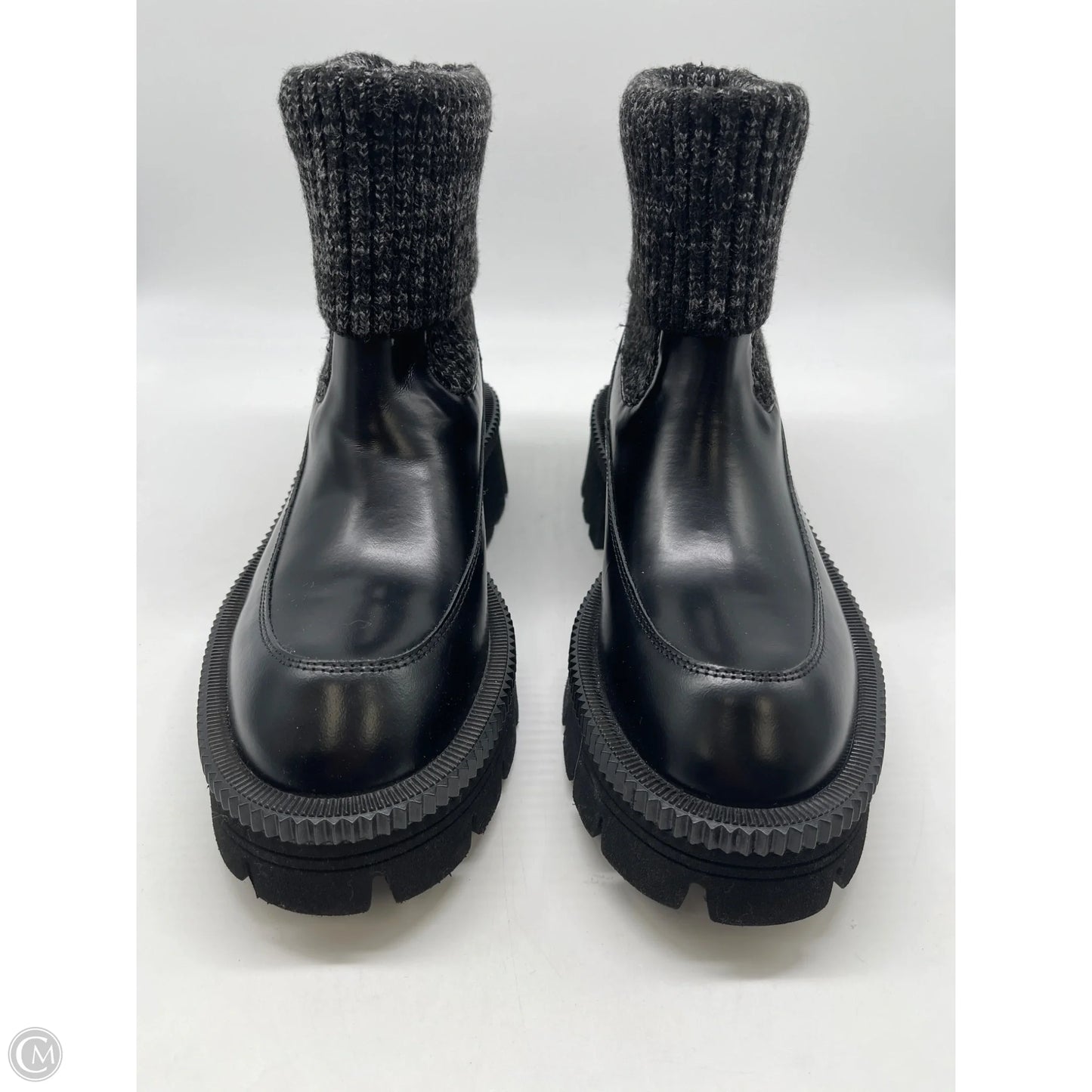 Boots Ankle Heels By Clothes Mentor In Black, Size: 9