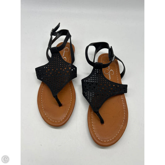 Sandals Flats By Jessica Simpson In Black, Size: 7
