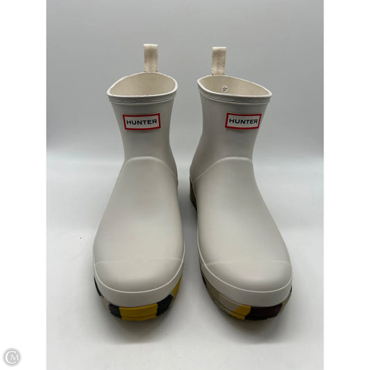 Boots Rain By Hunter In White, Size: 11