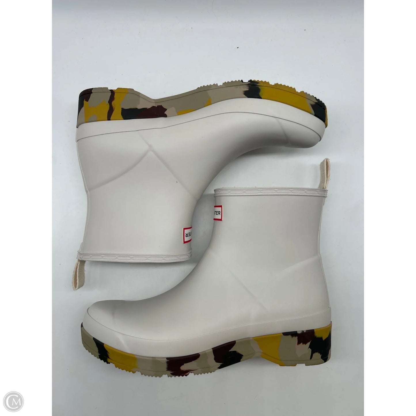 Boots Rain By Hunter In White, Size: 11