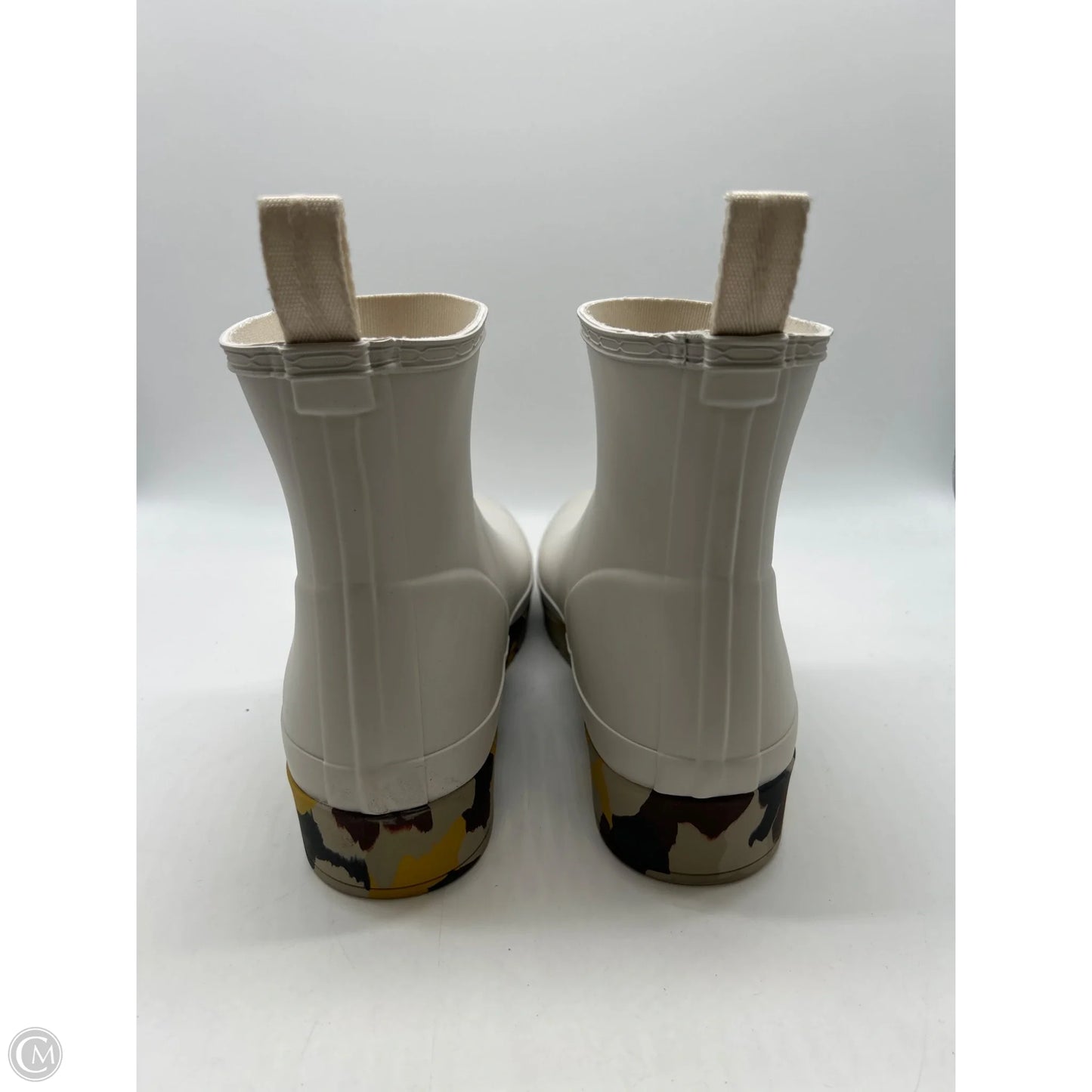 Boots Rain By Hunter In White, Size: 11