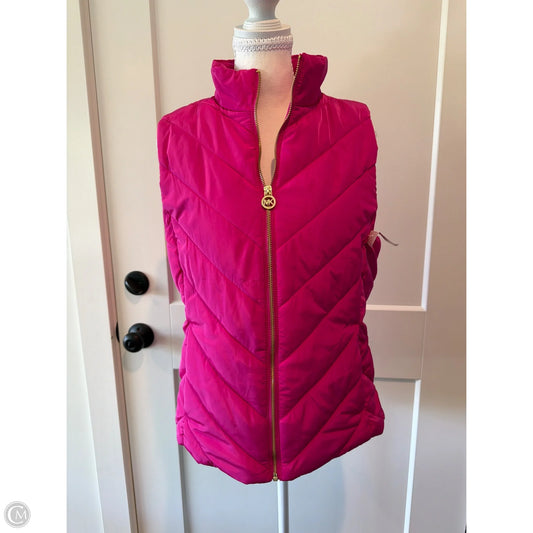 Vest Puffer & Quilted By Michael By Michael Kors In Pink, Size: M