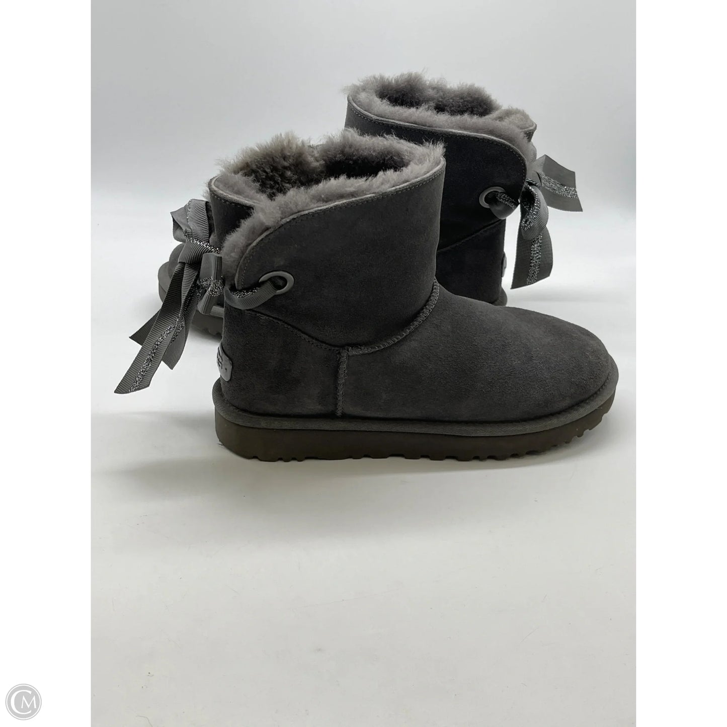 Boots Designer By Ugg In Grey, Size: 8