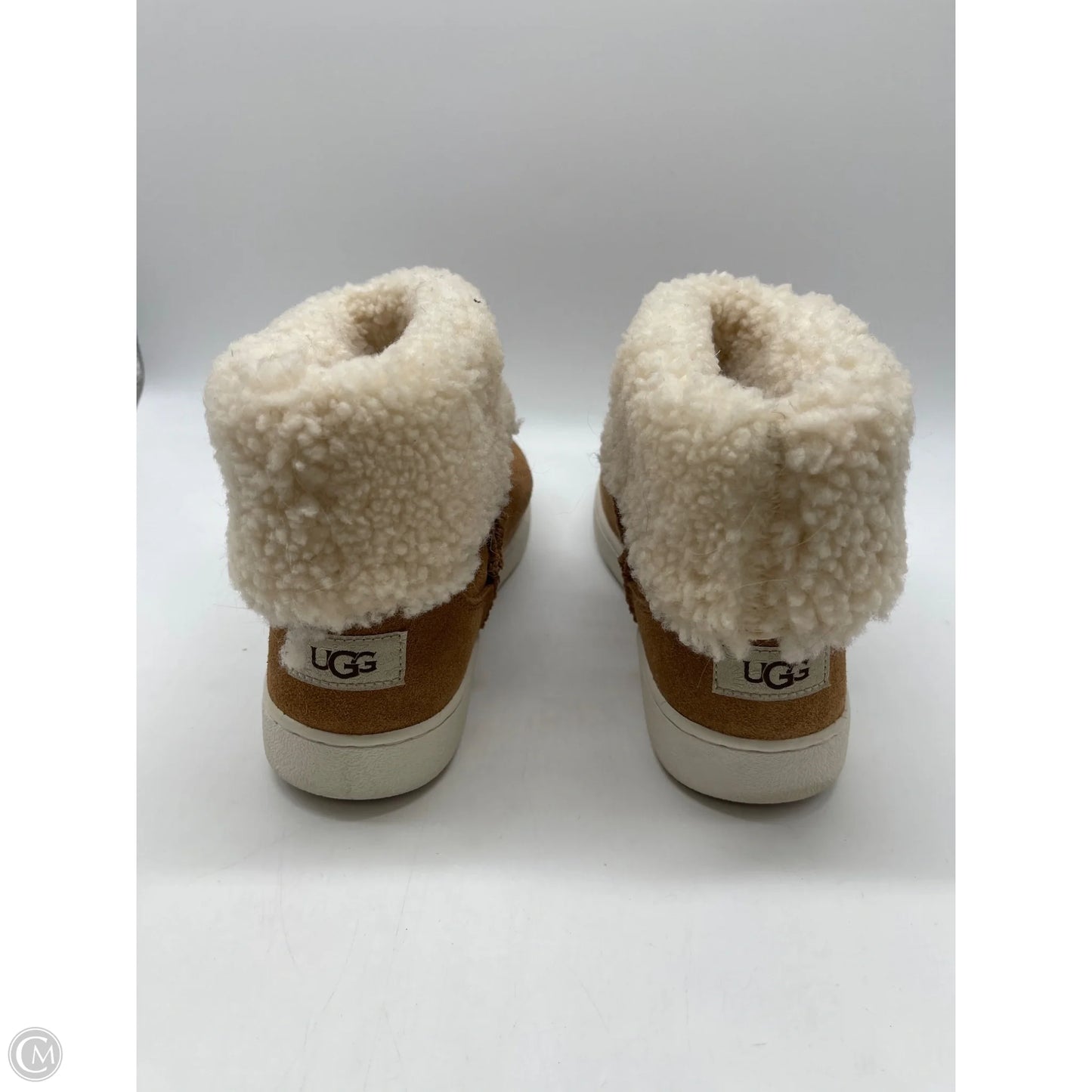 Boots Designer By Ugg In Brown, Size: 9