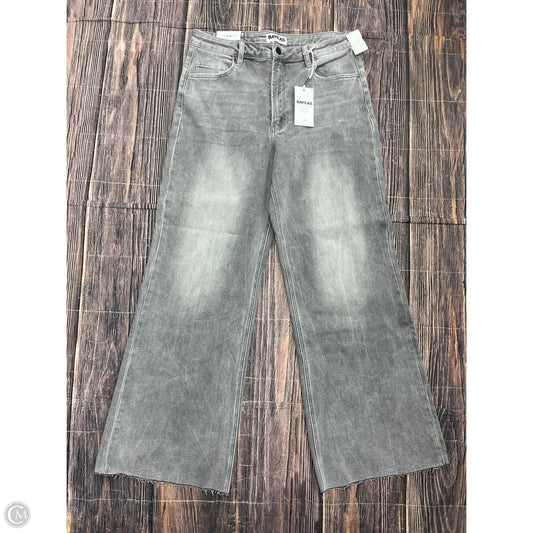 Jeans Wide Leg By BAYEAS In Grey, Size: 14