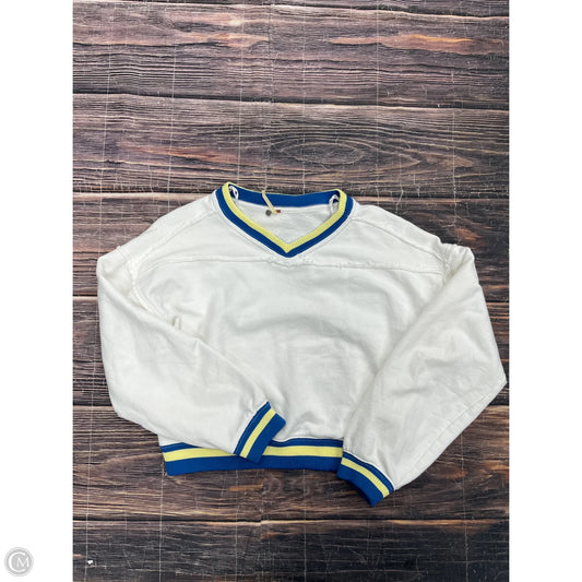 Sweatshirt Crewneck By Free People In White, Size: M
