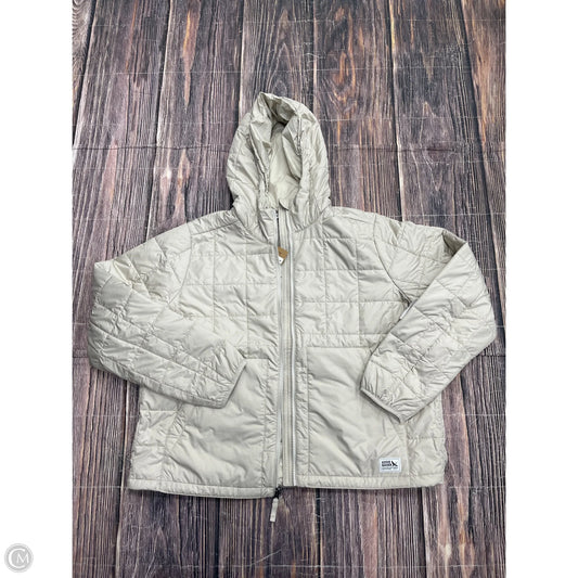 Jacket Puffer & Quilted By Eddie Bauer In Tan, Size: L