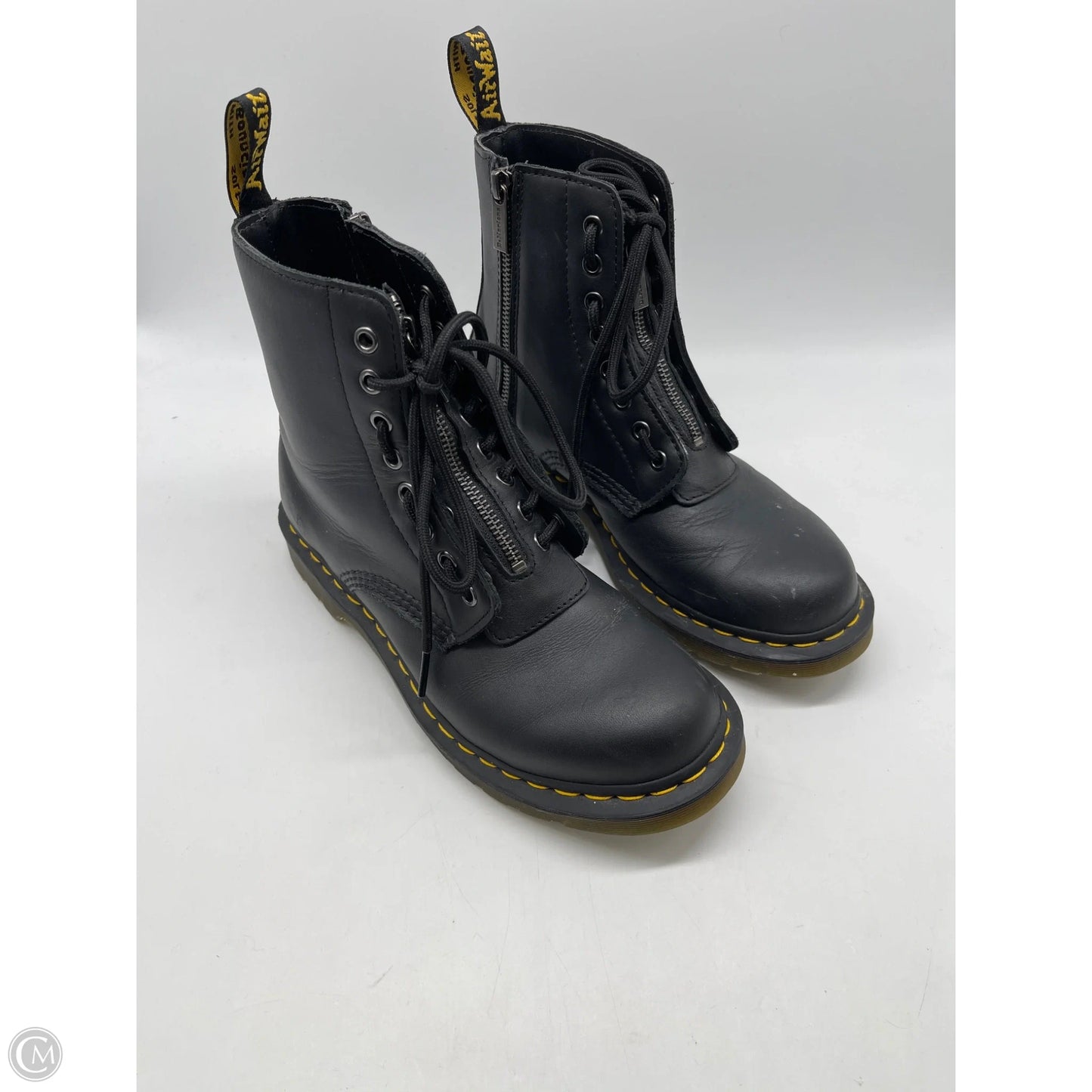 Boots Ankle Heels By Dr Martens In Black, Size: 8