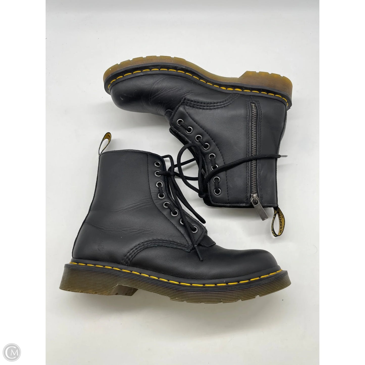 Boots Ankle Heels By Dr Martens In Black, Size: 8