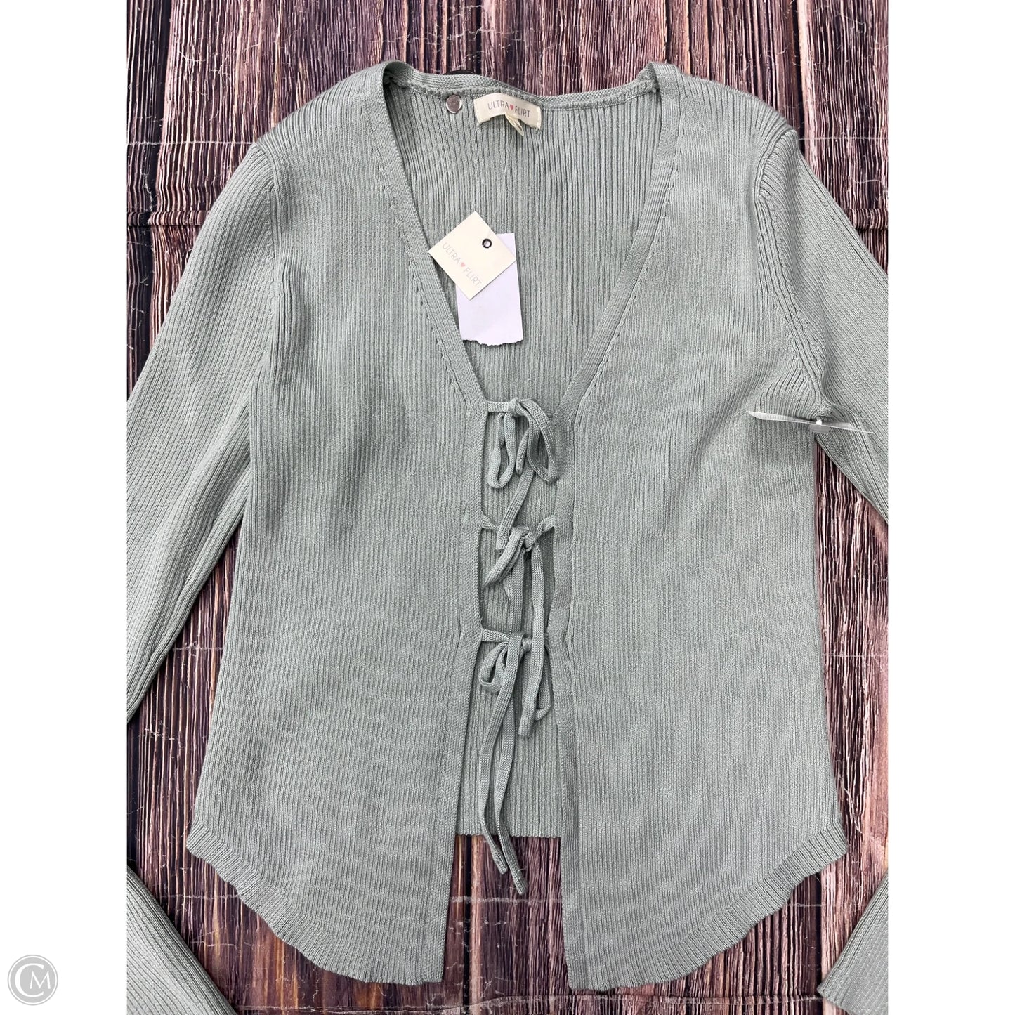 Cardigan By Ultra Flirt In Green, Size: L