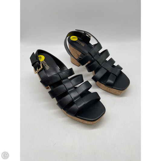 Sandals Heels Platform By Michael By Michael Kors In Black, Size: 9