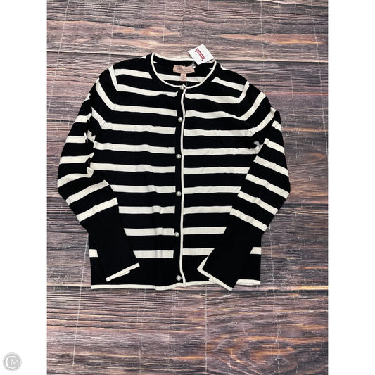 Top Long Sleeve By Philosophy In Black & White, Size: S