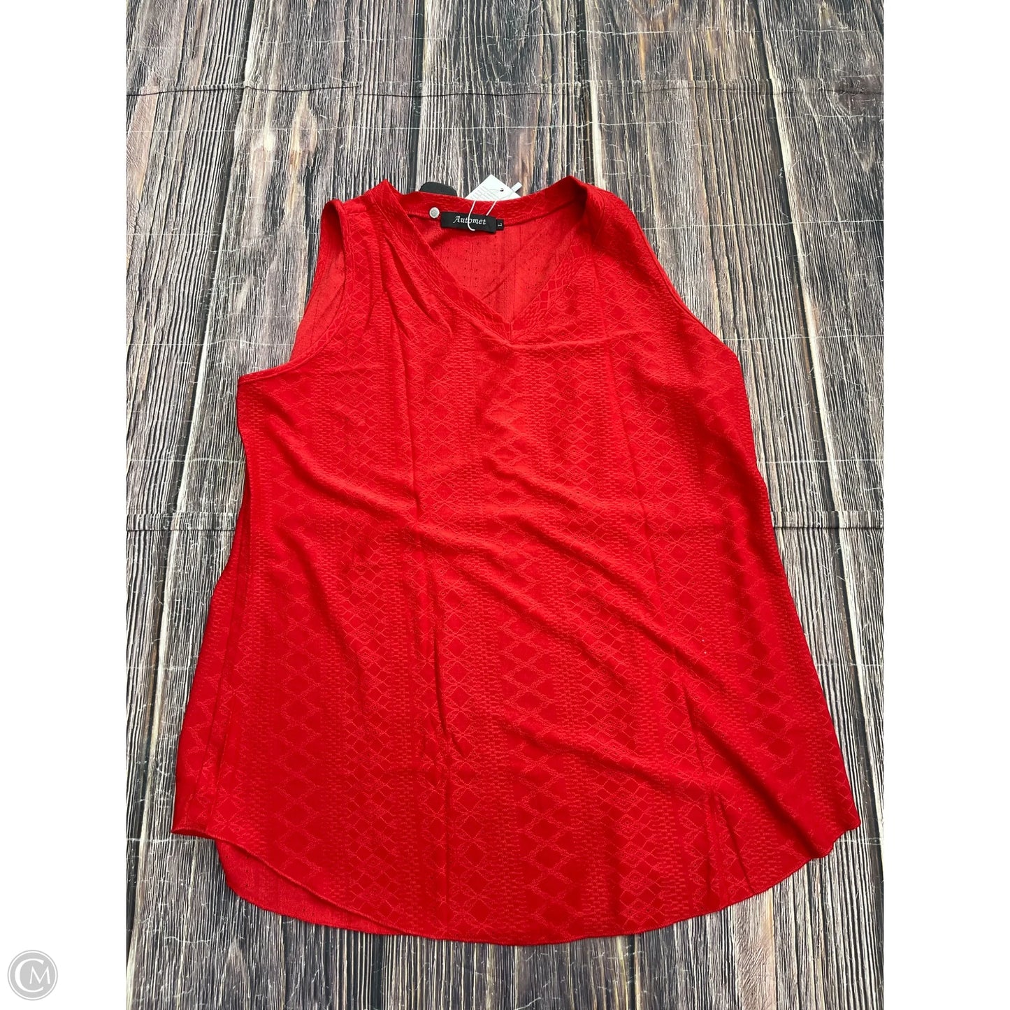 Tank Top By Automet In Red, Size: L