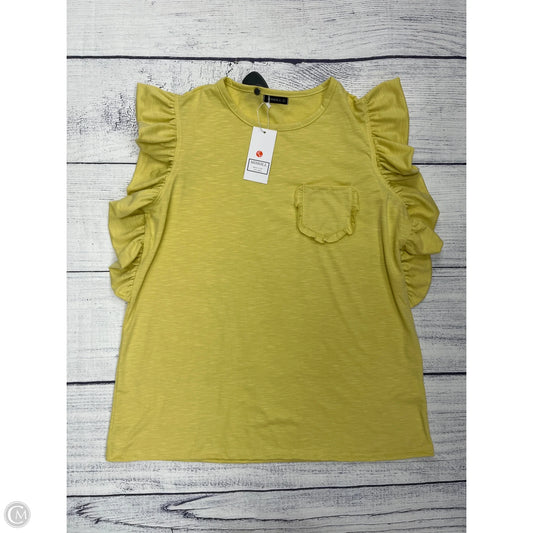 Top Sleeveless By Miholl In Yellow, Size: L