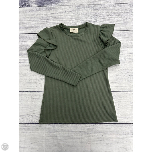 Top Long Sleeve By Betseys Boutique Shop In Green, Size: M