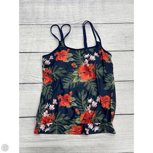 Swimsuit Top By Clothes Mentor In Blue, Size: L