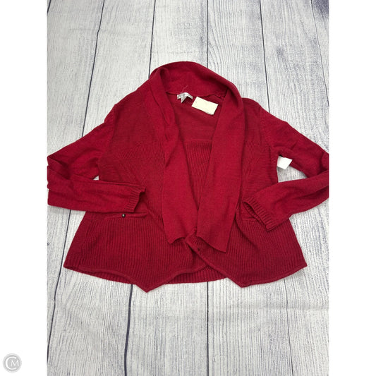 Cardigan By Christopher And Banks In Red, Size: Xl