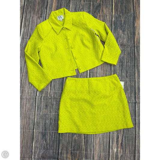 Skirt Suit 2pc By Worthington In Yellow, Size: 12p