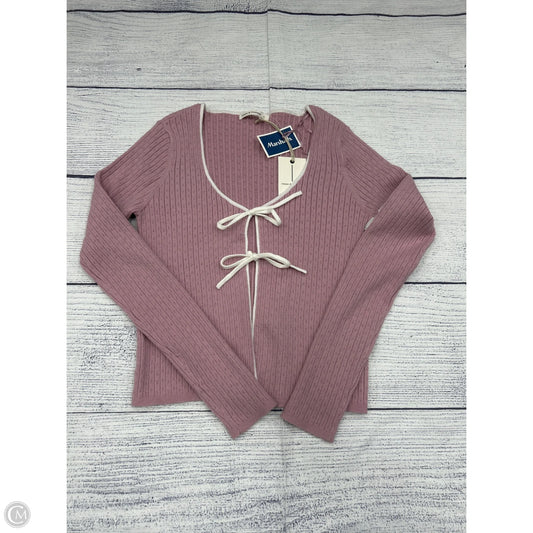 Cardigan By Moon And Madison In Pink, Size: L