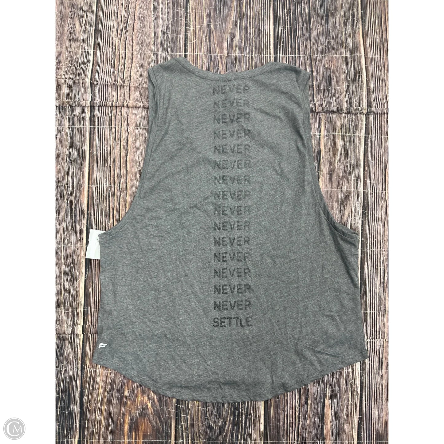 Athletic Tank Top By Fabletics In Grey, Size: Xl