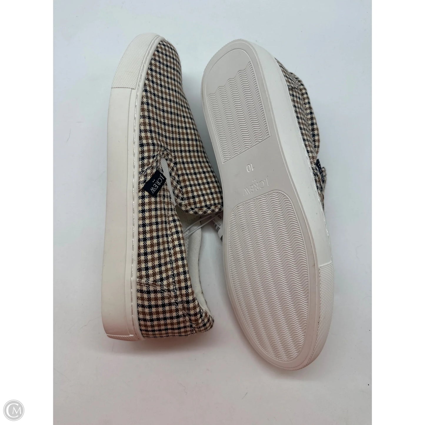 Shoes Athletic By J. Crew In Plaid Pattern, Size: 10