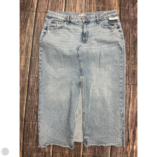 Skirt Maxi By Maurices In Blue Denim, Size: 18