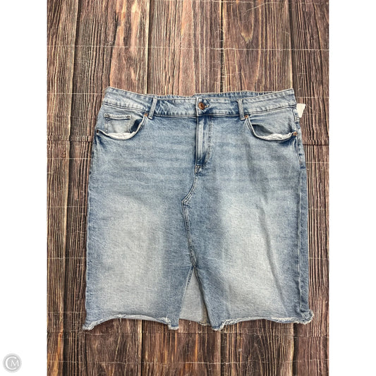 Skirt Mini & Short By Maurices In Blue Denim, Size: 20