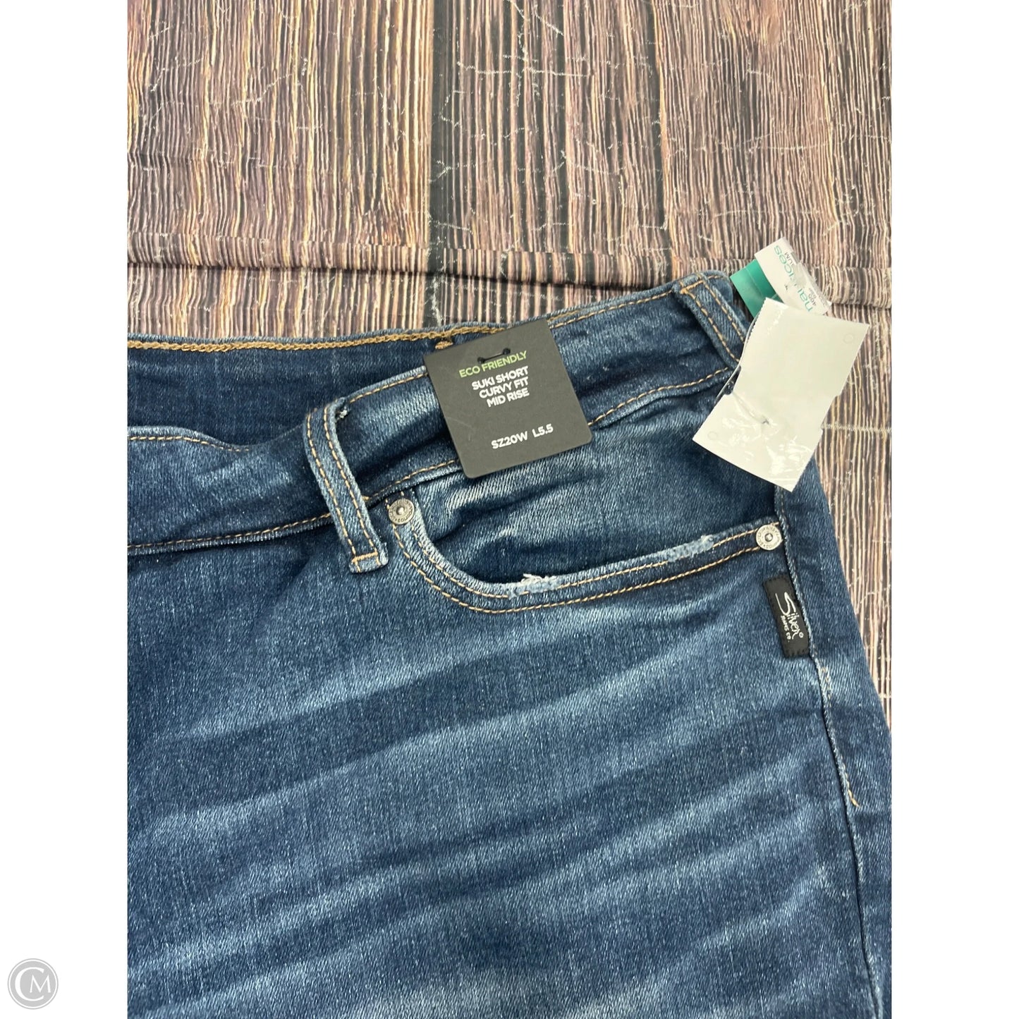 Shorts By Silver In Blue Denim, Size: 20