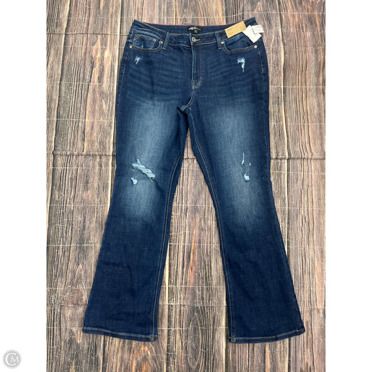 Jeans Boot Cut By Maurices In Blue Denim, Size: 16