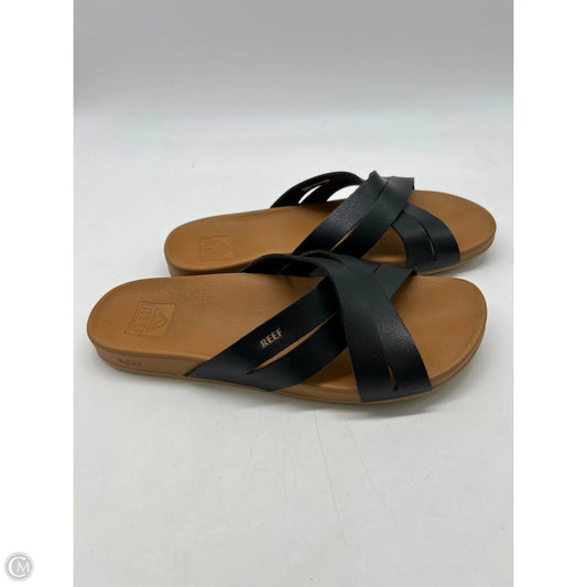 Sandals Flats By Reef In Blue & Brown, Size: 9