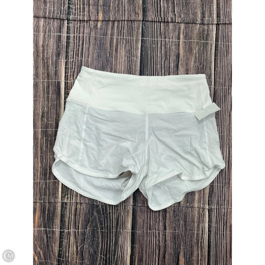 Athletic Shorts By Lululemon In White, Size: 4