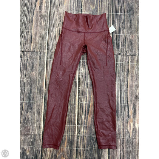 Athletic Leggings By Lululemon In Red, Size: 4