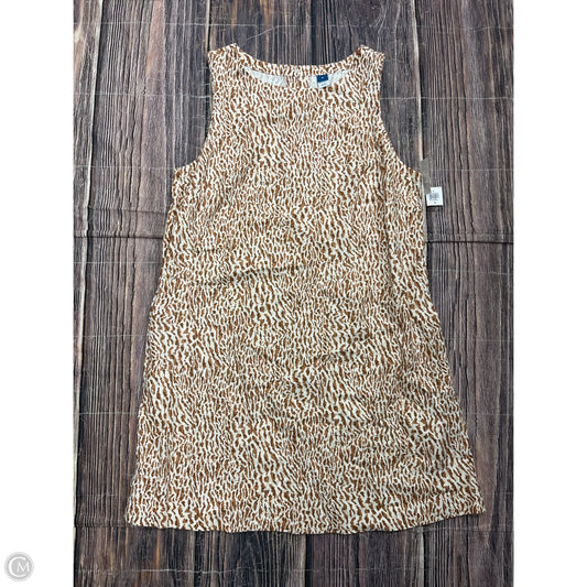 Dress Casual Short By Old Navy In Brown & Cream, Size: M