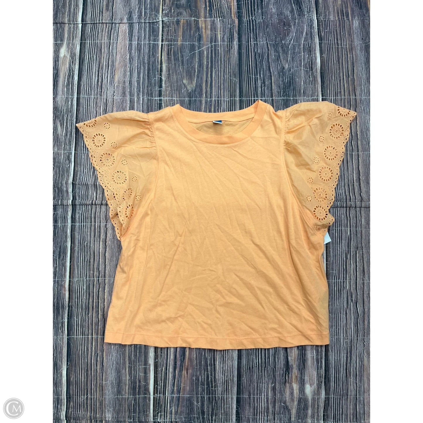 Top Short Sleeve By Old Navy In Orange, Size: M