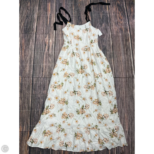Dress Casual Maxi By Gb In White, Size: S