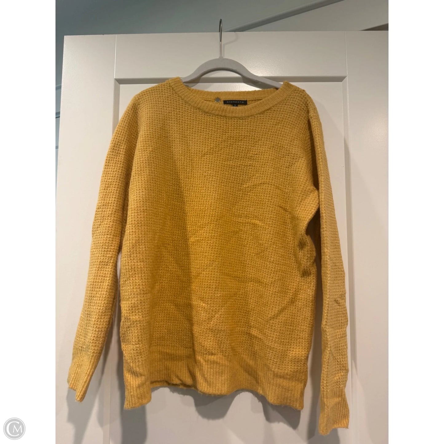 Top Long Sleeve By Staccato In Yellow, Size: M