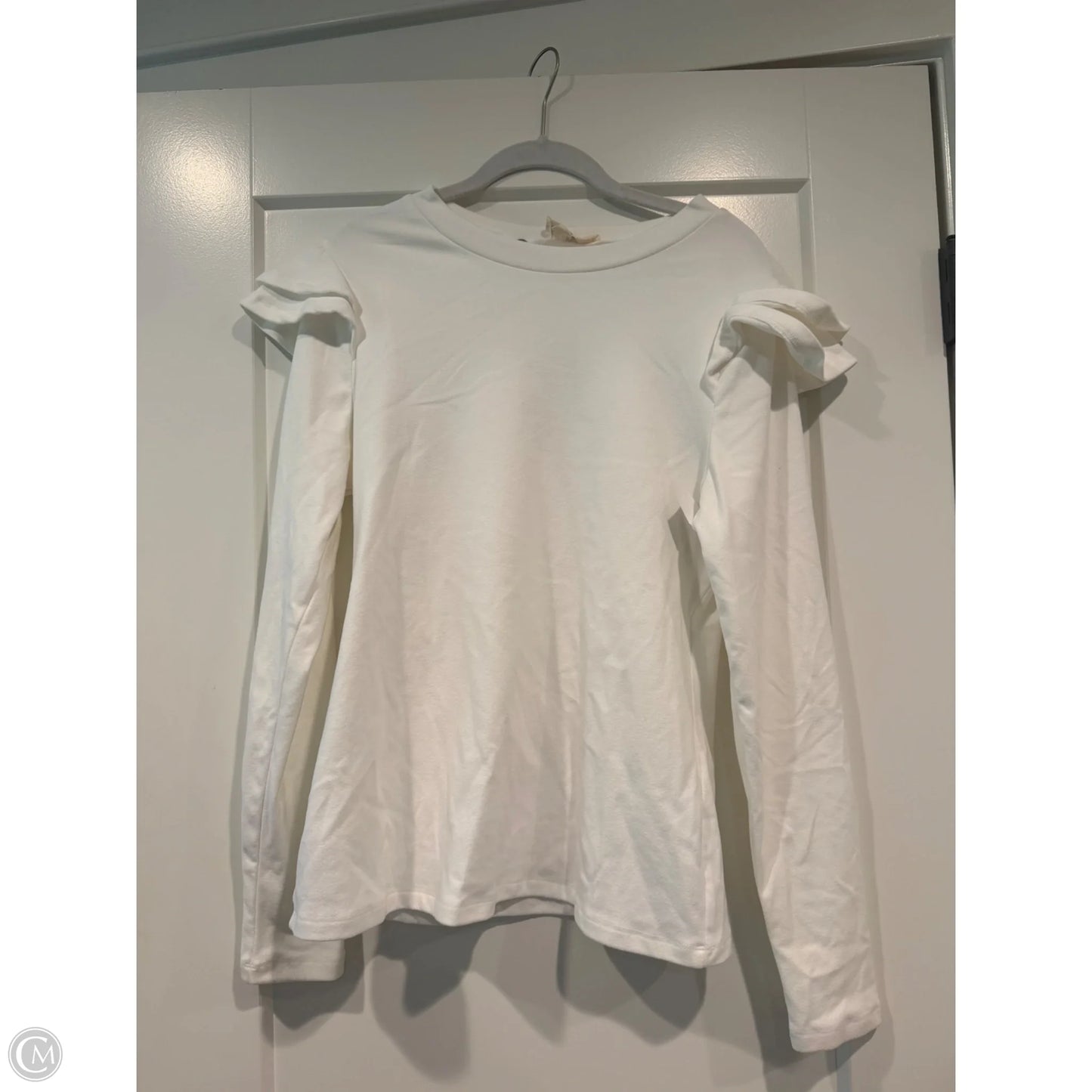 Top Long Sleeve By Betseys Boutique Shop In White, Size: S