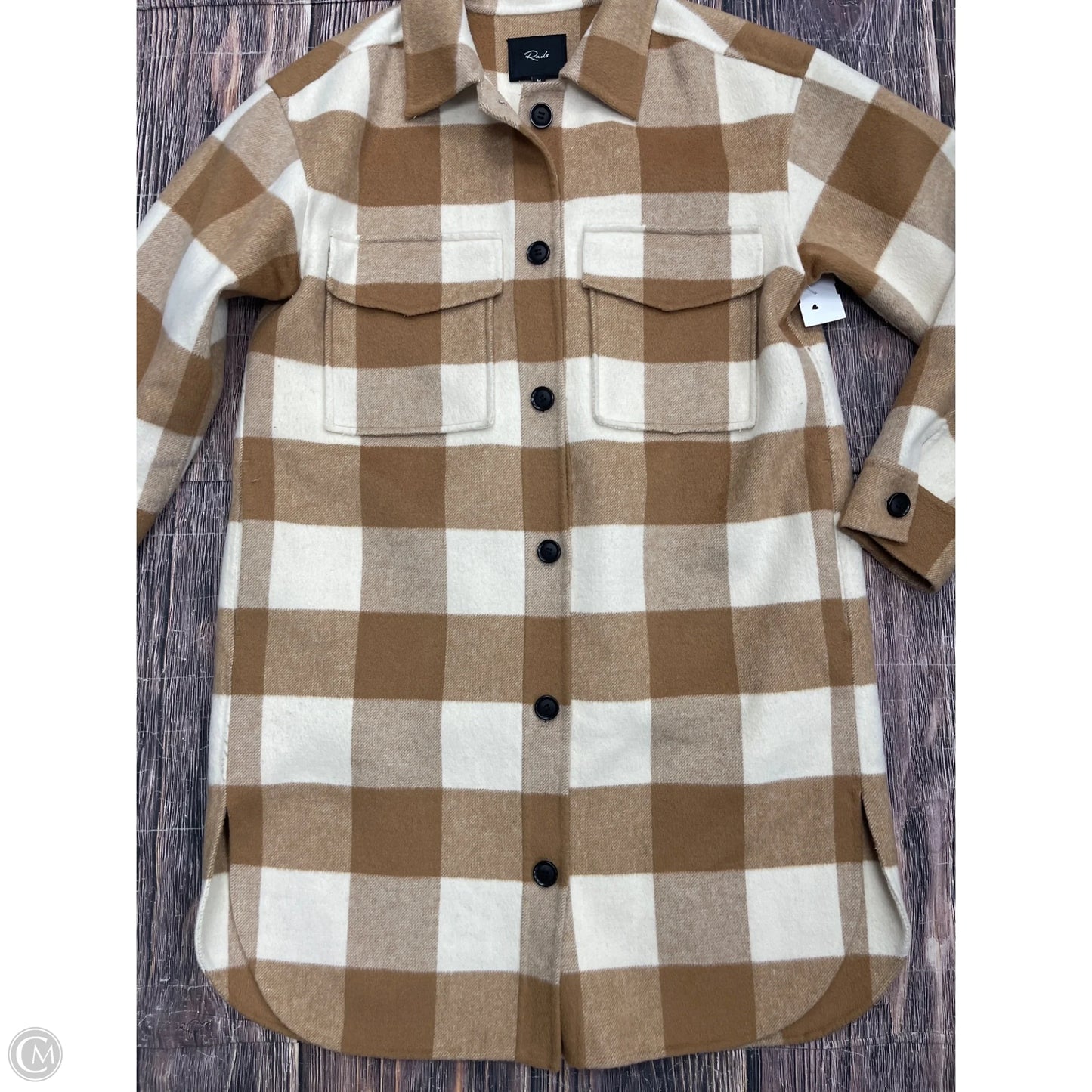Coat Other By Rails In Cream & Tan, Size: M