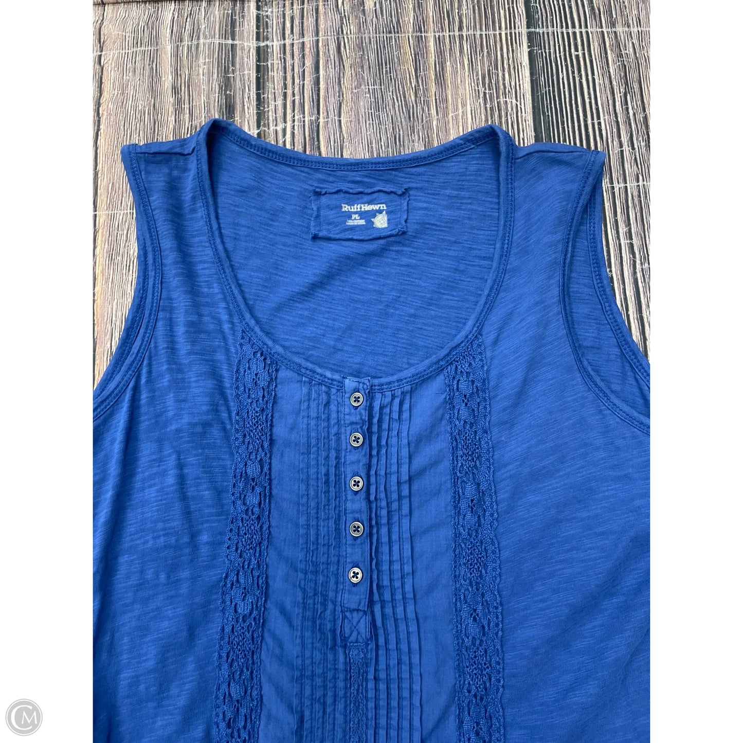 Tank Top By Ruff Hewn In Blue, Size: Lp