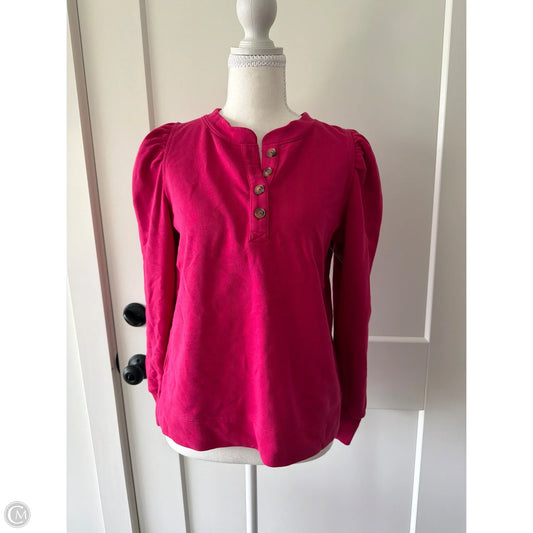 Top Long Sleeve By Loft In Pink, Size: Sp