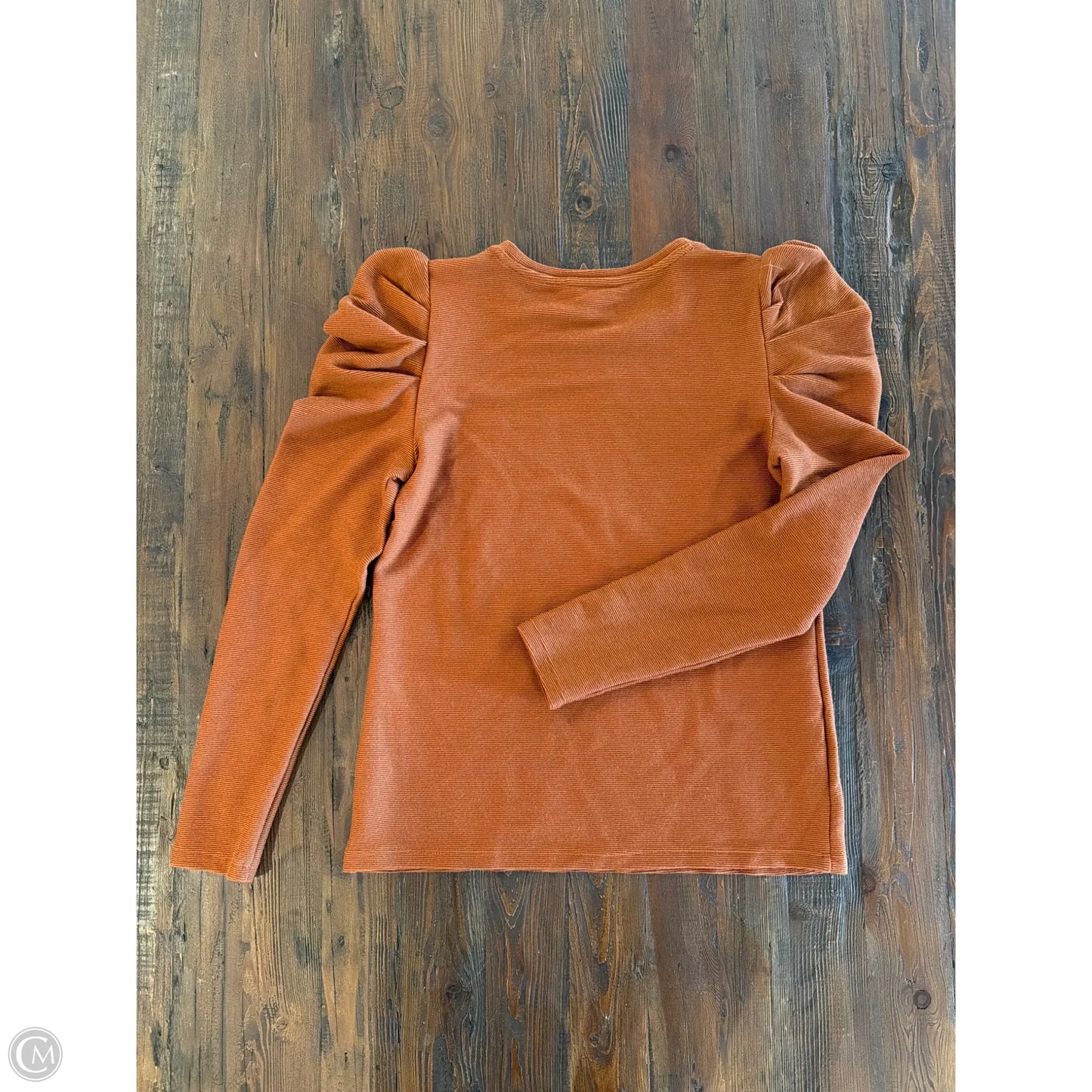 Top Long Sleeve By Nine West In Orange, Size: S
